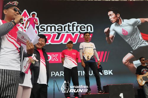 Race photo from Smartfren Run 2024