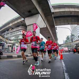 Race photo from SMARTFREN RUN 2026