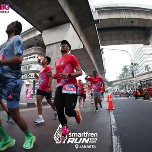 Race photo from SMARTFREN RUN 2026