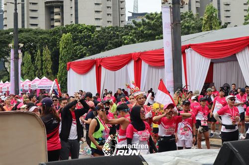 Race photo from Smartfren Run 2024