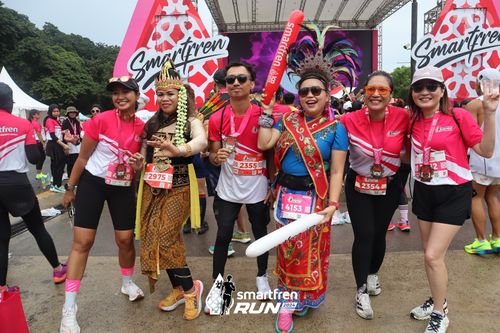 Race photo from Smartfren Run 2024