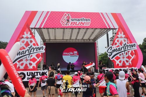 Race photo from Smartfren Run 2024