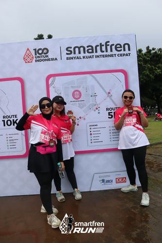 Race photo from Smartfren Run 2024