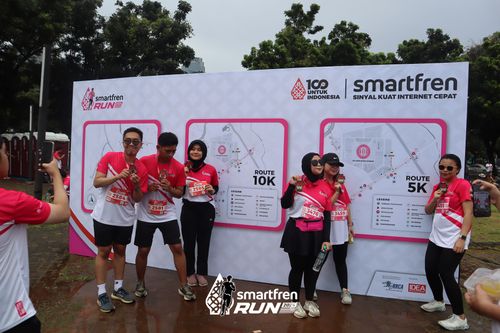 Race photo from Smartfren Run 2024