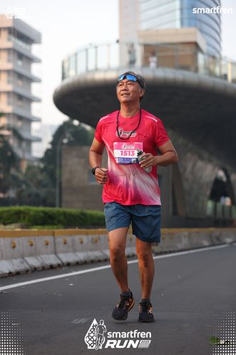Race photo from Smartfren Run 2025 