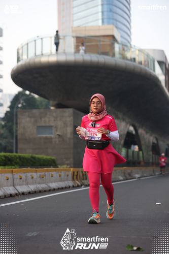 Race photo from Smartfren Run 2025 
