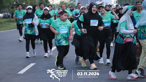 Race photo from Arutmin Borneo Run 2024
