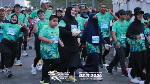 Race photo from Arutmin Borneo Run 2024