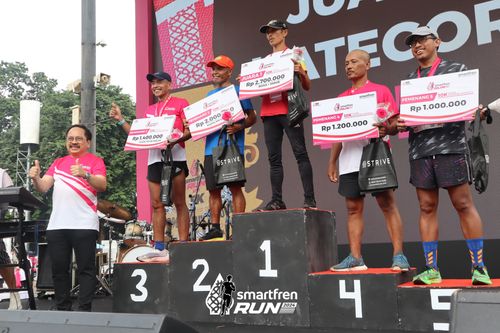 Race photo from Smartfren Run 2024