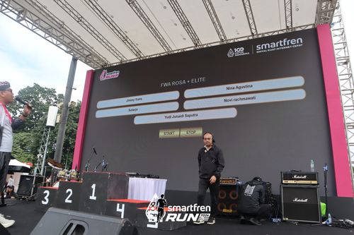 Race photo from Smartfren Run 2024