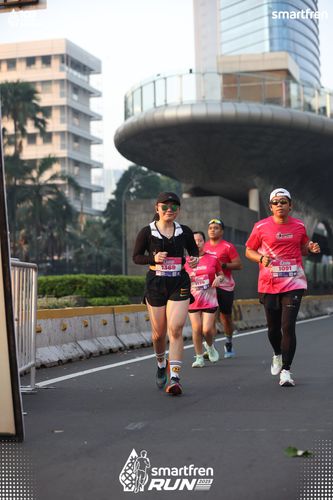 Race photo from Smartfren Run 2025 
