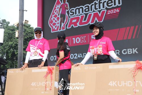 Race photo from Smartfren Run 2024