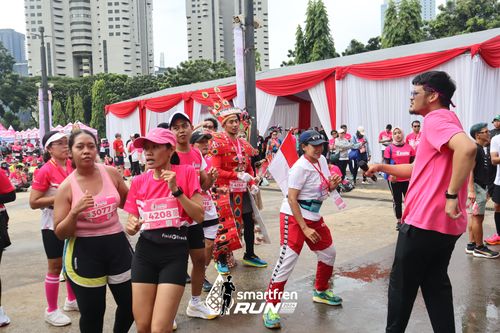 Race photo from Smartfren Run 2024