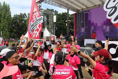 Race photo from Smartfren Run 2024