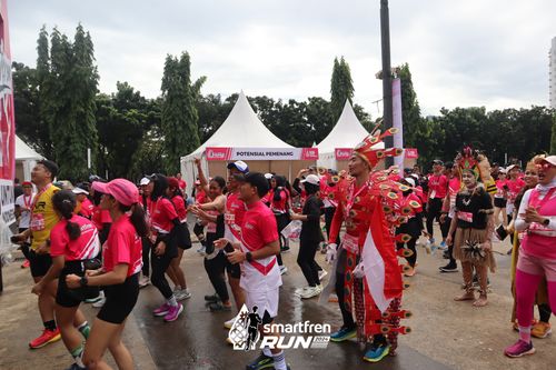 Race photo from Smartfren Run 2024
