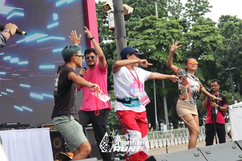 Race photo from Smartfren Run 2024