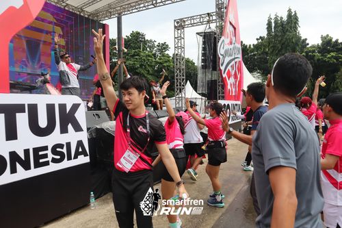 Race photo from Smartfren Run 2024
