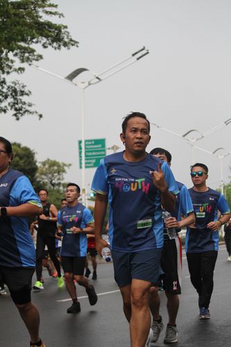 Race photo from Road to BAF Lions Run 2024
