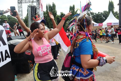 Race photo from Smartfren Run 2024