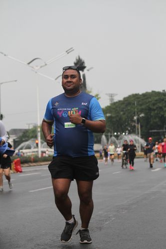 Race photo from Road to BAF Lions Run 2024