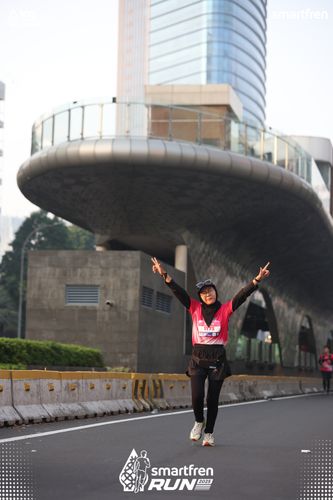 Race photo from Smartfren Run 2025 