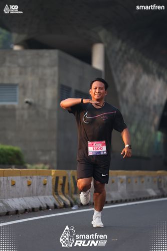 Race photo from Smartfren Run 2025 