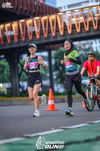 Race photo from Smartfren Run 2025 