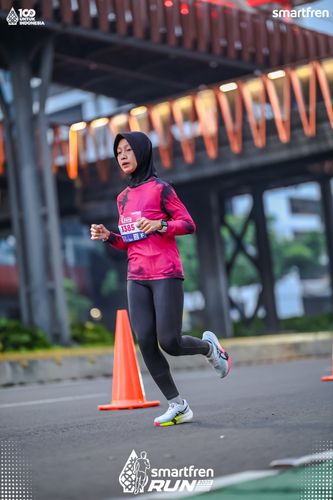 Race photo from Smartfren Run 2025 
