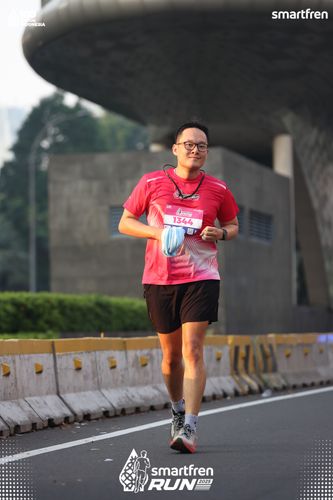 Race photo from Smartfren Run 2025 