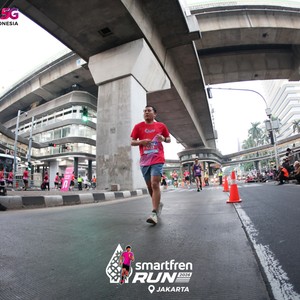 Race photo from SMARTFREN RUN 2026
