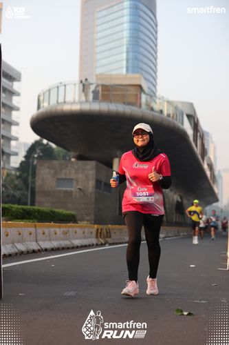 Race photo from Smartfren Run 2025 