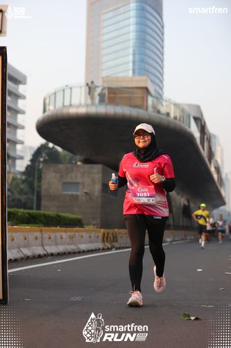Race photo from Smartfren Run 2025 