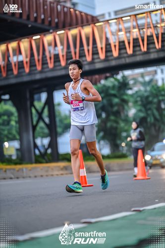 Race photo from Smartfren Run 2025 