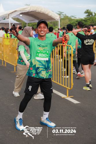 Race photo from Arutmin Borneo Run 2024