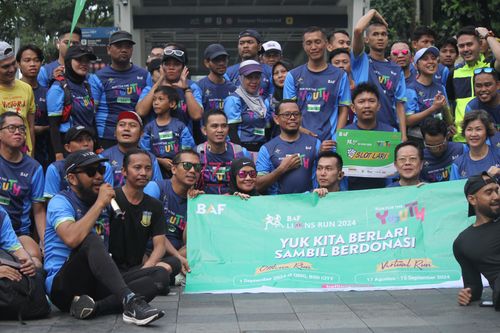 Race photo from Road to BAF Lions Run 2024