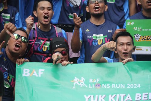 Race photo from Road to BAF Lions Run 2024