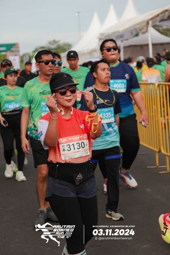 Race photo from Arutmin Borneo Run 2024