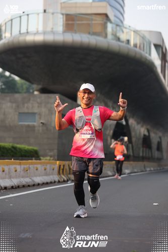 Race photo from Smartfren Run 2025 