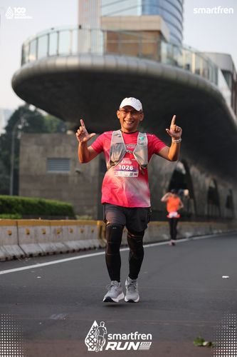 Race photo from Smartfren Run 2025 
