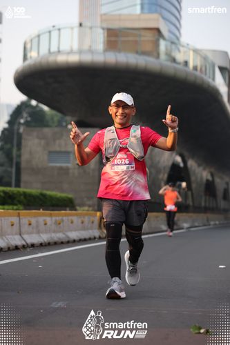 Race photo from Smartfren Run 2025 