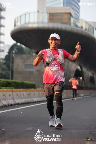 Race photo from Smartfren Run 2025 