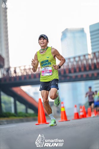 Race photo from Smartfren Run 2025 