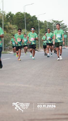 Race photo from Arutmin Borneo Run 2024