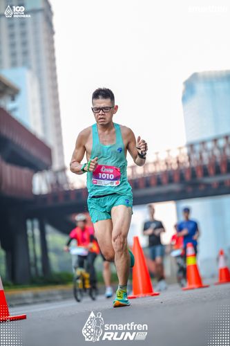 Race photo from Smartfren Run 2025 