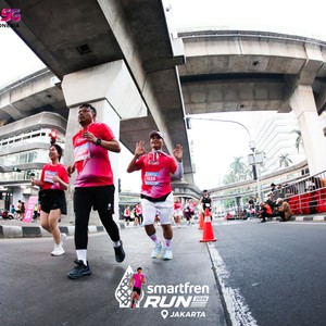 Race photo from SMARTFREN RUN 2026