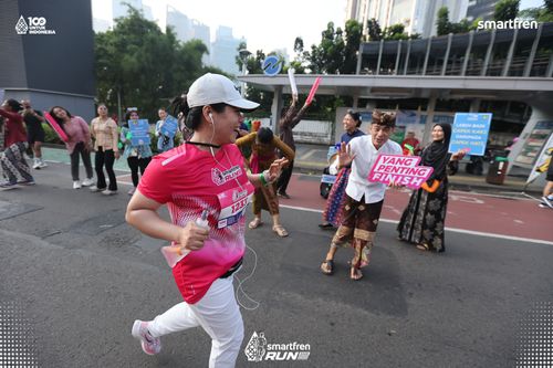 Race photo from Smartfren Run 2025 