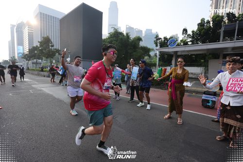 Race photo from Smartfren Run 2025 