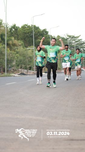 Race photo from Arutmin Borneo Run 2024