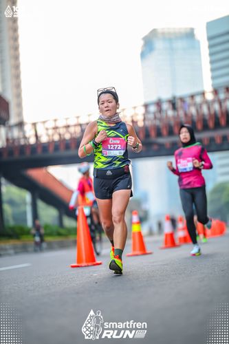 Race photo from Smartfren Run 2025 