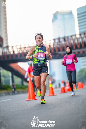 Race photo from Smartfren Run 2025 